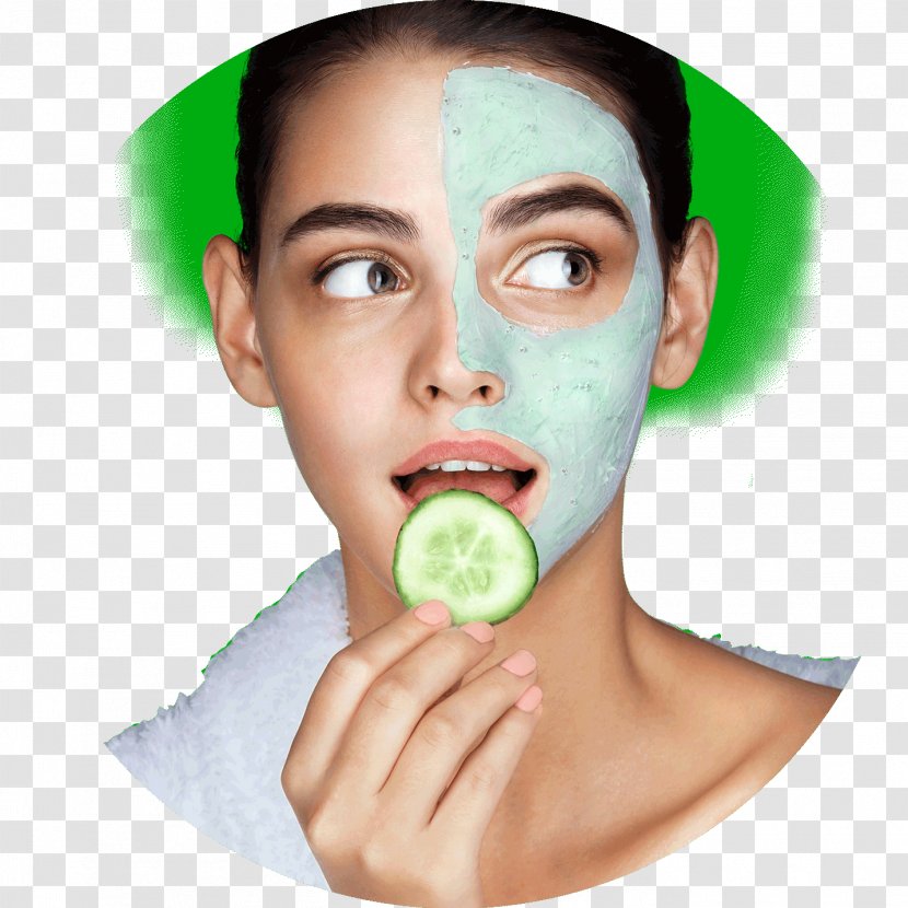 Skin Permanent Makeup Hautalterung Mask Face - Cucumber Seaweed Soup Transparent PNG