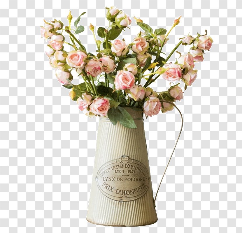 Flowerpot Pattern - Pink - Decorative Metal Flower Pot Transparent PNG