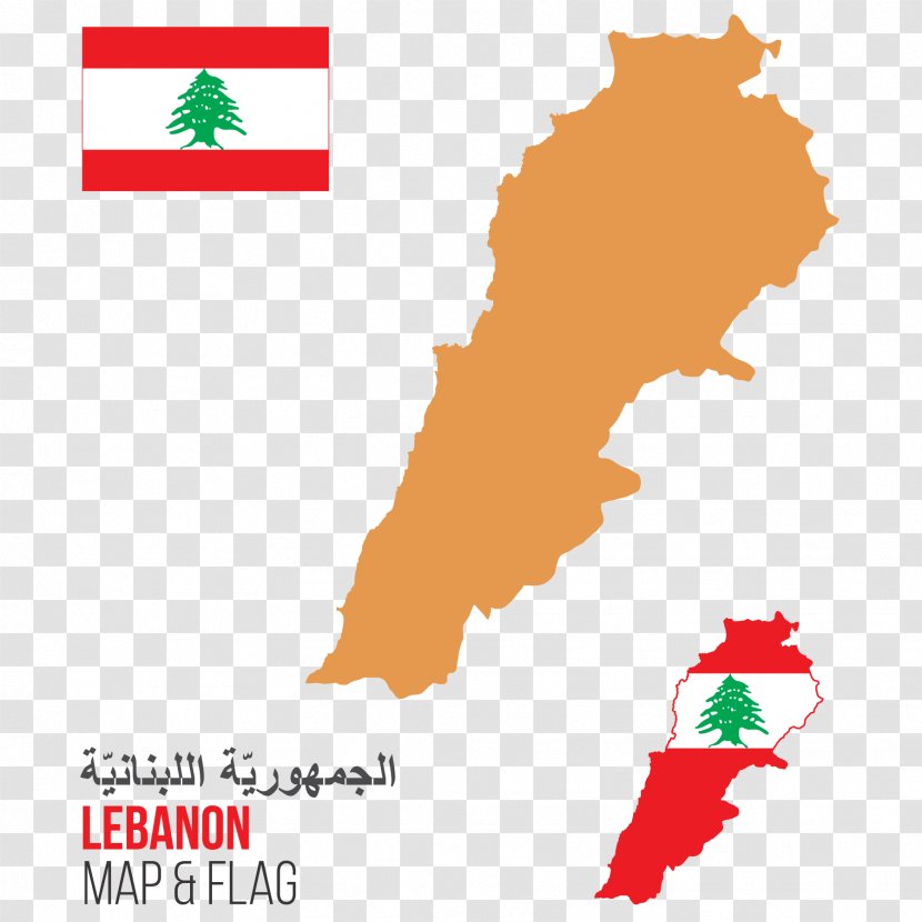 Lebanon Vector Map Illustration Transparent PNG