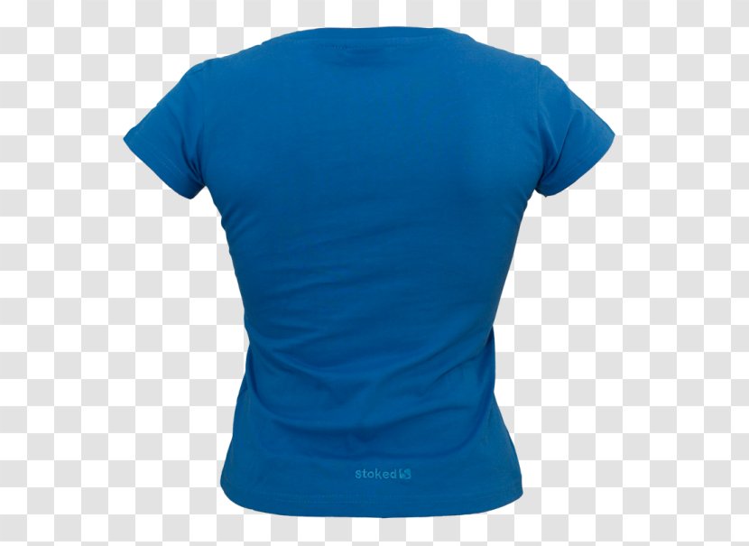 T-shirt Sleeve Neck Turquoise - Tshirt Transparent PNG