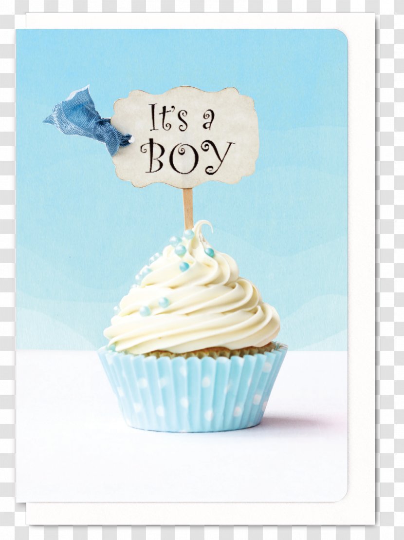 Cupcake Muffin Baby Shower Gender Reveal Frosting & Icing - Cream - Cake Transparent PNG