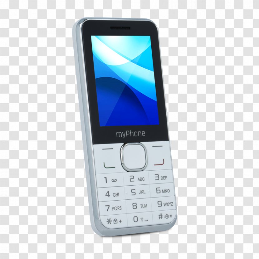 MyPhone Classic+, 3G, Dual SIM, Juoda 6310 Telephone - Feature Phone - WHITE Transparent PNG