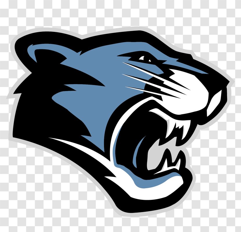 Middle Creek High School Rocky Mountain Panther - Black And White - Logo Transparent PNG