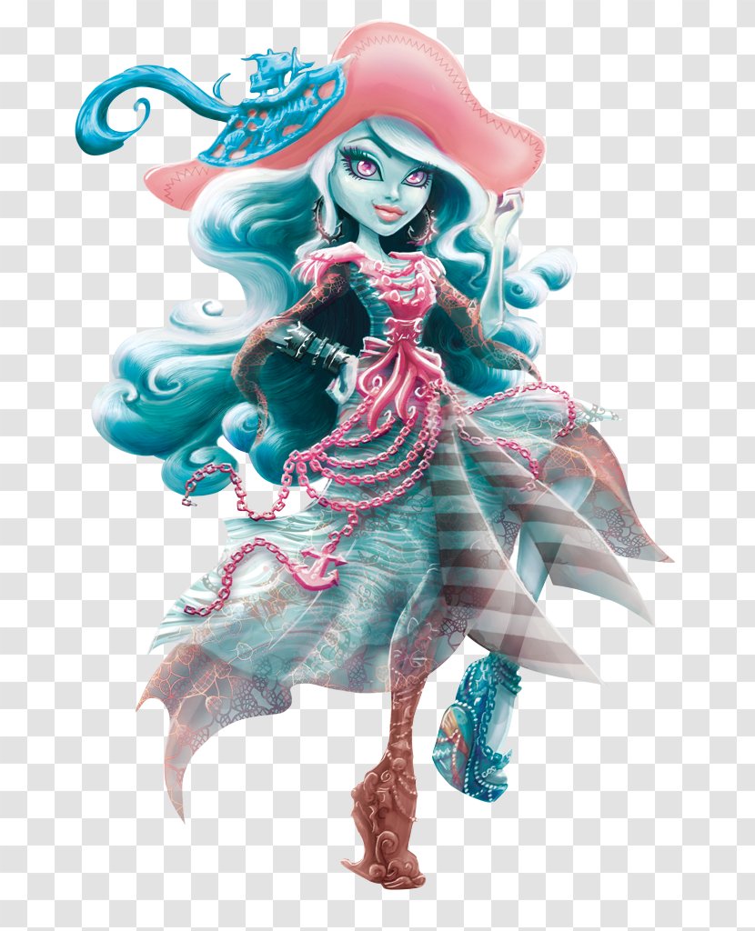 Vandala Doubloons Monster High Doll River Styxx Porter Geiss - Ghost Transparent PNG