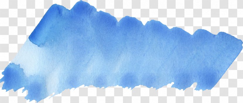 Watercolor Painting Blue Brush - Color Transparent PNG