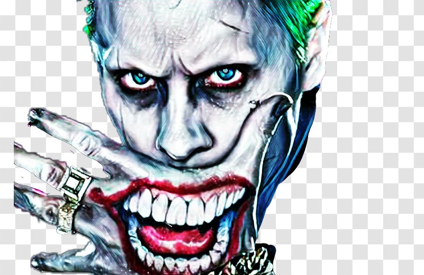 Jared Leto Joker Suicide Squad Harley Quinn Batman - Temporary Tattoos - Alibaba Poster Transparent PNG