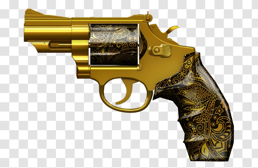 Revolver Firearm Weapon Smith & Wesson Engraving - Pistol Transparent PNG