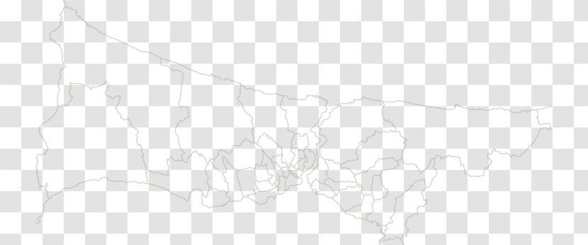 White Line Art Map - Area - Fresh Bloom Transparent PNG