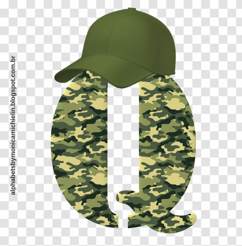 Military Camouflage Alphabet Letter - Bone Material Transparent PNG