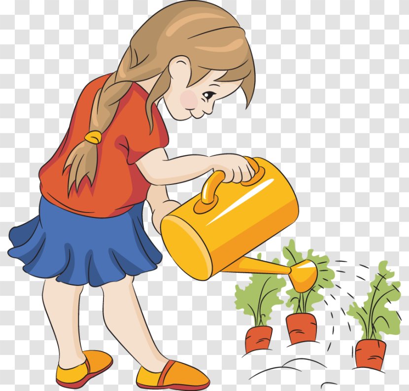 Watering Cans Garden Clip Art - Fruit - Kids Gardening Transparent PNG