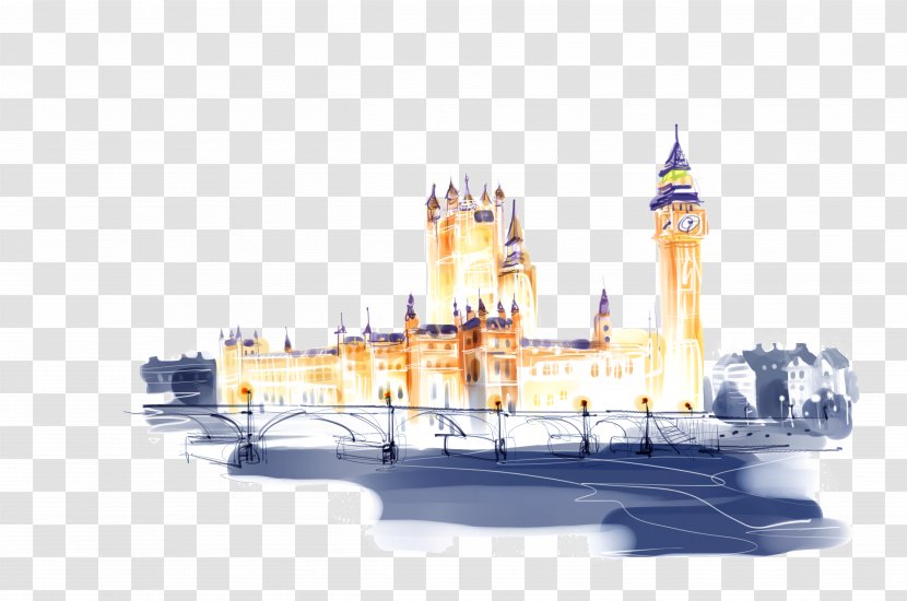 Big Ben River Thames Photography Illustration - Building Transparent PNG