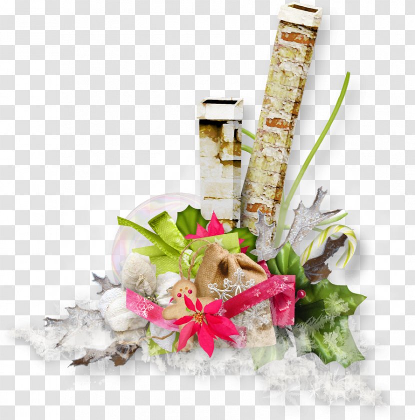 Christmas Cut Flowers Centrepiece Floral Design - Tube Transparent PNG