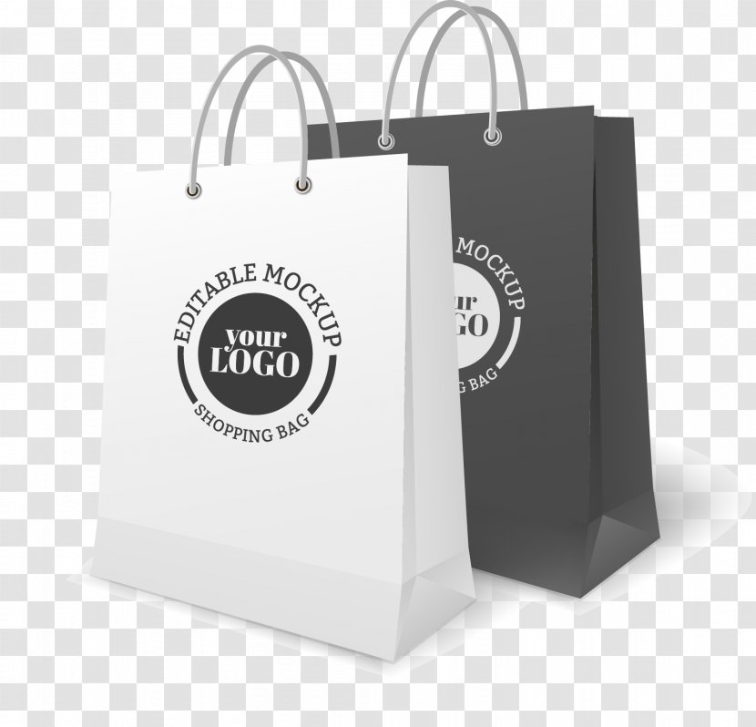 Paper Bag Shopping Mockup - Handbag Transparent PNG