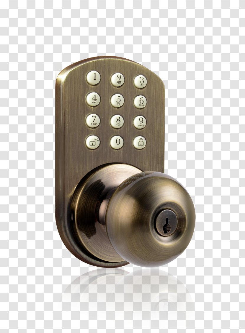 Door Handle Lock Dead Bolt Keypad - Key Transparent PNG