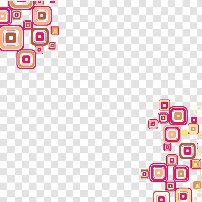 Square Icon - Magenta - Colorful Abstract Graphic Background Vector Transparent PNG