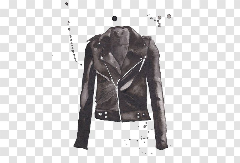 Leather Jacket Coat Printing Suit - Designer Transparent PNG