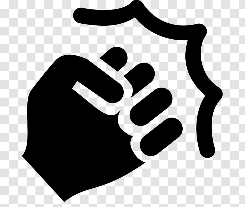 Finger Icon - Gesture - Blackandwhite Thumb Transparent PNG