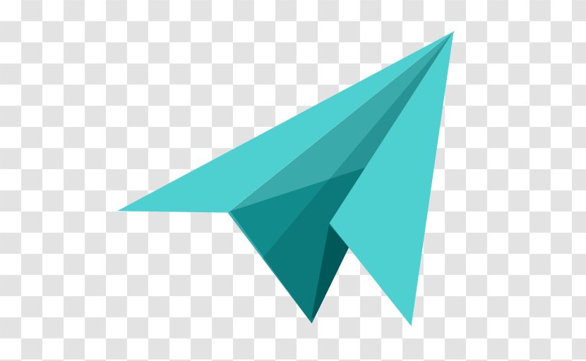 Triangle Brand Aqua - Paper Airplane Transparent PNG