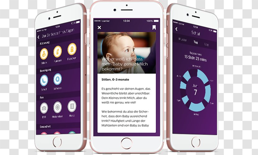 Philips AVENT Mobile App Wellcentive Infant - Bottle - New Born Babies Transparent PNG