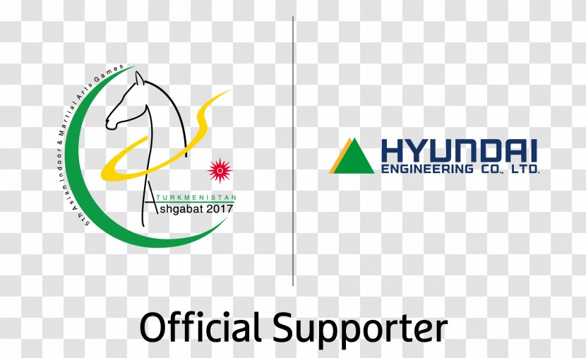 2017 Asian Indoor And Martial Arts Games Ashgabat Turkmenistan Airlines Hyundai Engineering & Construction - Green Transparent PNG