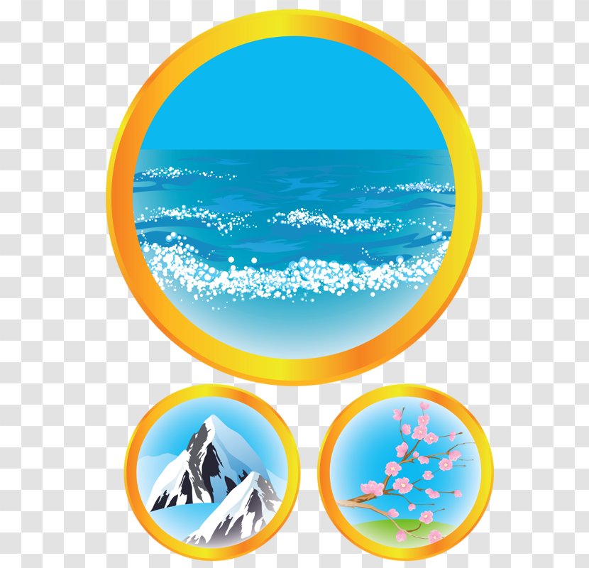 Seawater Illustration - Wave - Tag Transparent PNG