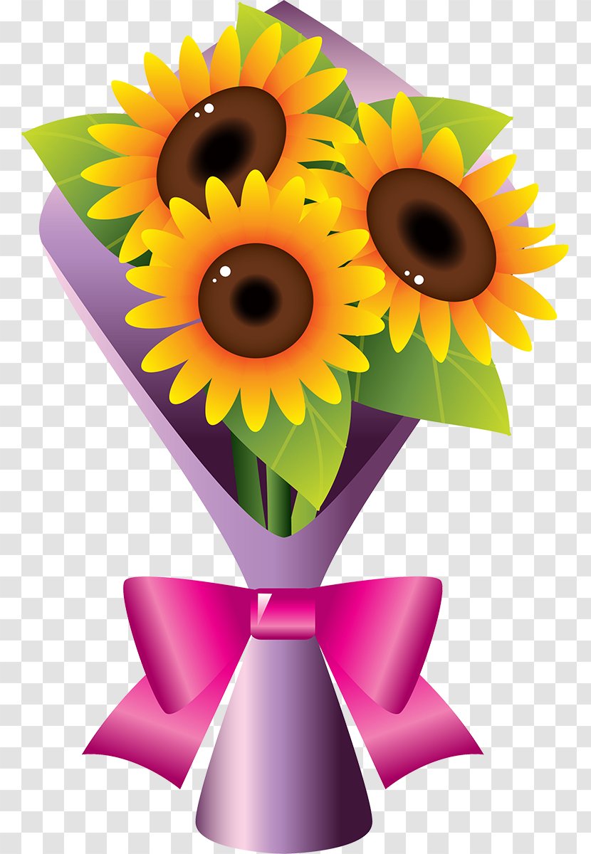 Flower Bouquet Vector Graphics Clip Art Drawing - Yellow Transparent PNG