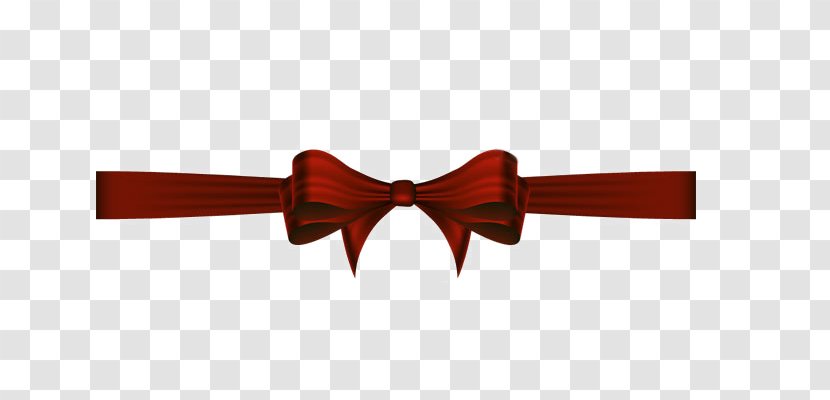 Bow Tie Ribbon Font - Red - Dark Transparent PNG