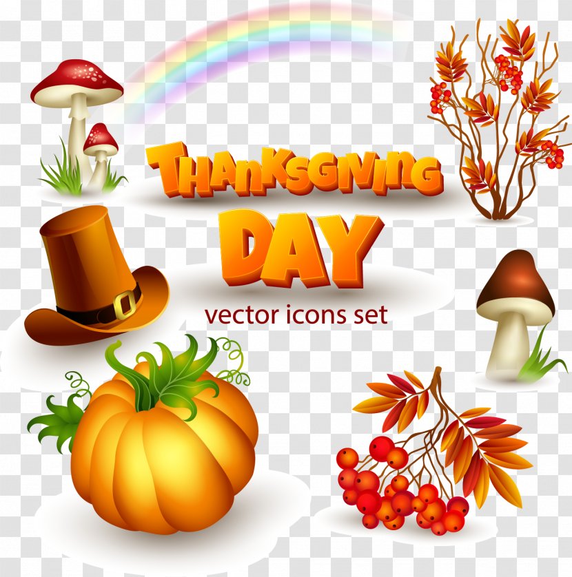 Thanksgiving Day Icon - Design - Cartoon Vector Elements Transparent PNG