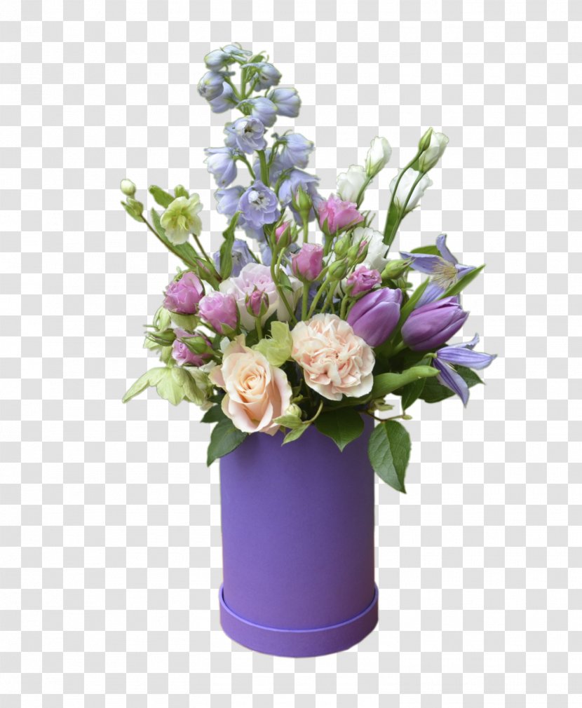 Floral Design Flower Bouquet Cut Flowers Vase - Violet Transparent PNG