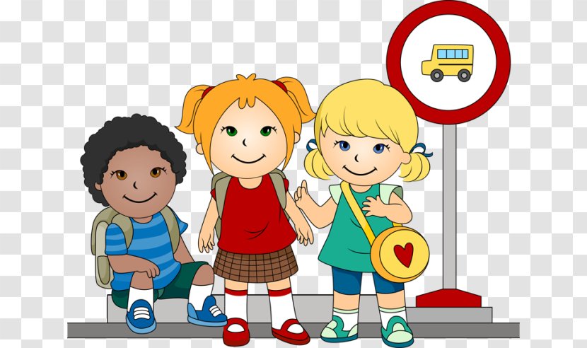 Bus Stop School Traffic Laws Clip Art - Play - Cliparts Transparent PNG