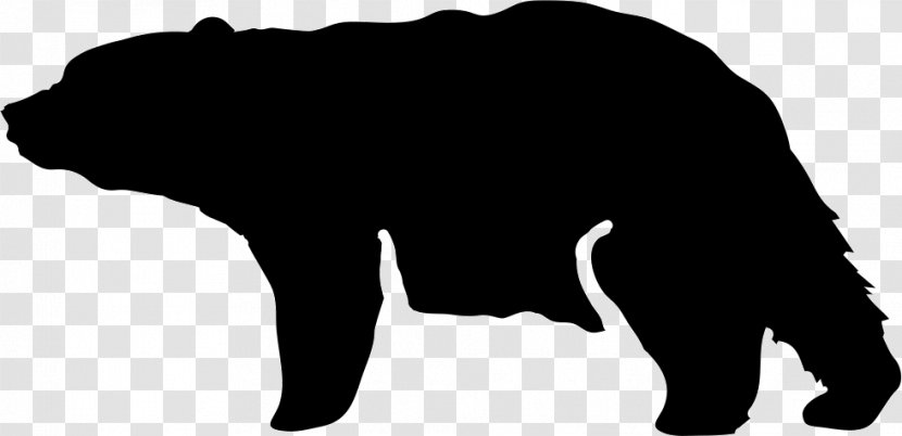 Canidae Bear Dog Snout Clip Art - Black Transparent PNG