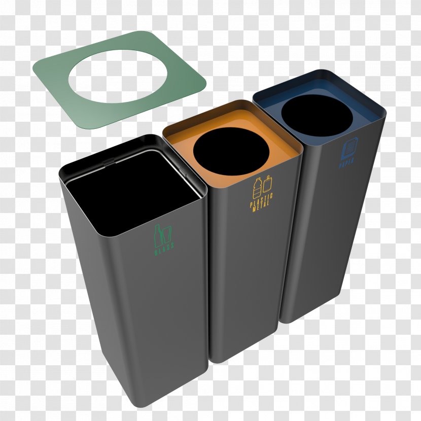 Rubbish Bins & Waste Paper Baskets Recycling Bin Sorting - Plastic Transparent PNG