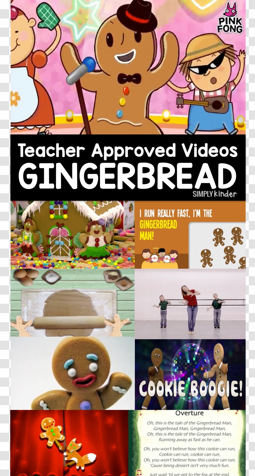 The Gingerbread Man House Biscuits - Pinkfong Transparent PNG