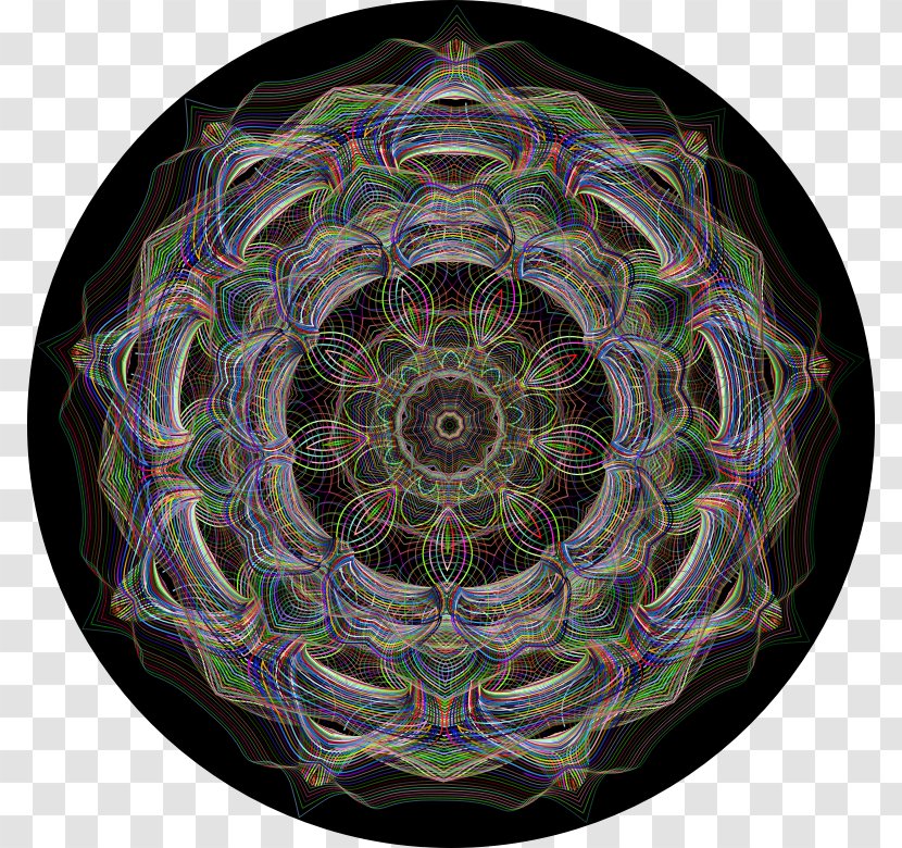 Fractal Art Kaleidoscope Symmetry Pattern Transparent PNG