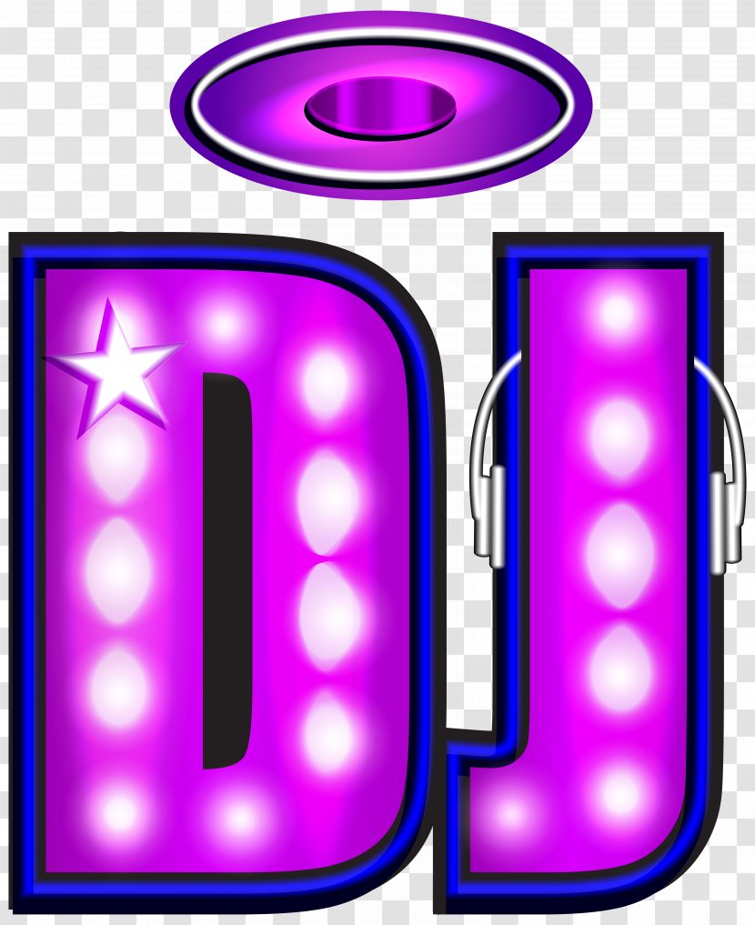 Disc Jockey Clip Art - Cartoon - DJ Neon Image Transparent PNG