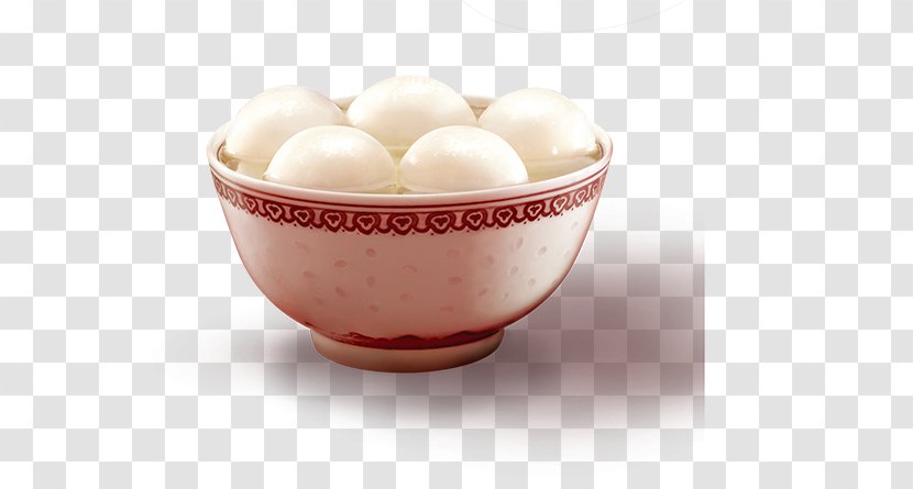 Tangyuan Bowl Dumpling - Rice - A Of Glutinous Balls Transparent PNG