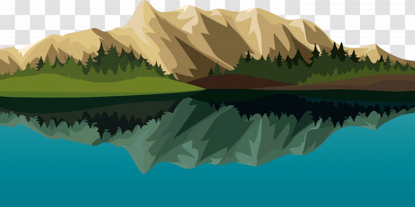 Katunskiy Khrebet Cartoon Illustration - Fukei - Mountains Lake Transparent PNG