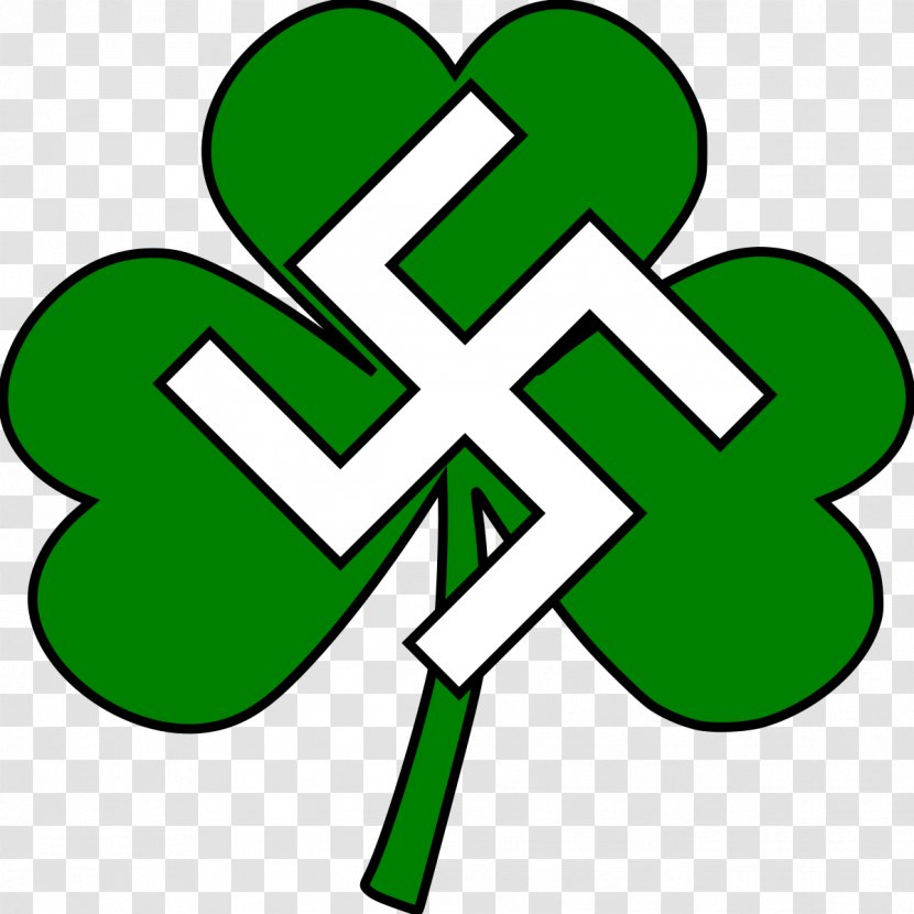 Ireland Shamrock Christian Symbolism Aryan Brotherhood - Text Transparent PNG