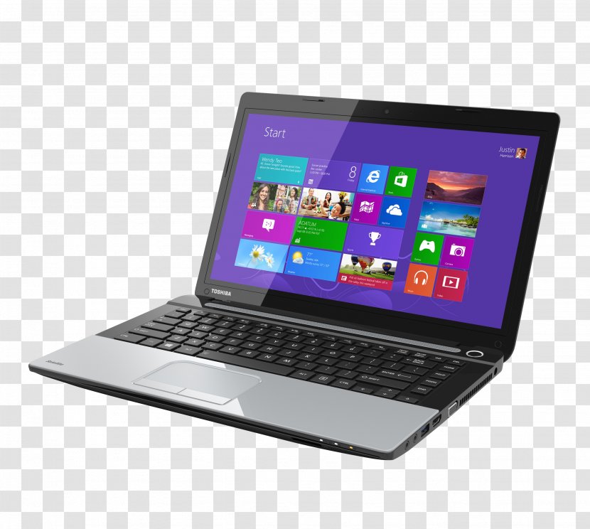 Laptop Toshiba Satellite Computer Windows 8 - Qosmio - Notebook Transparent PNG