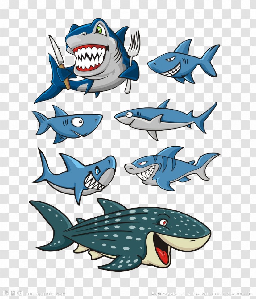 Shark Cartoon Fish Clip Art - Animation Transparent PNG