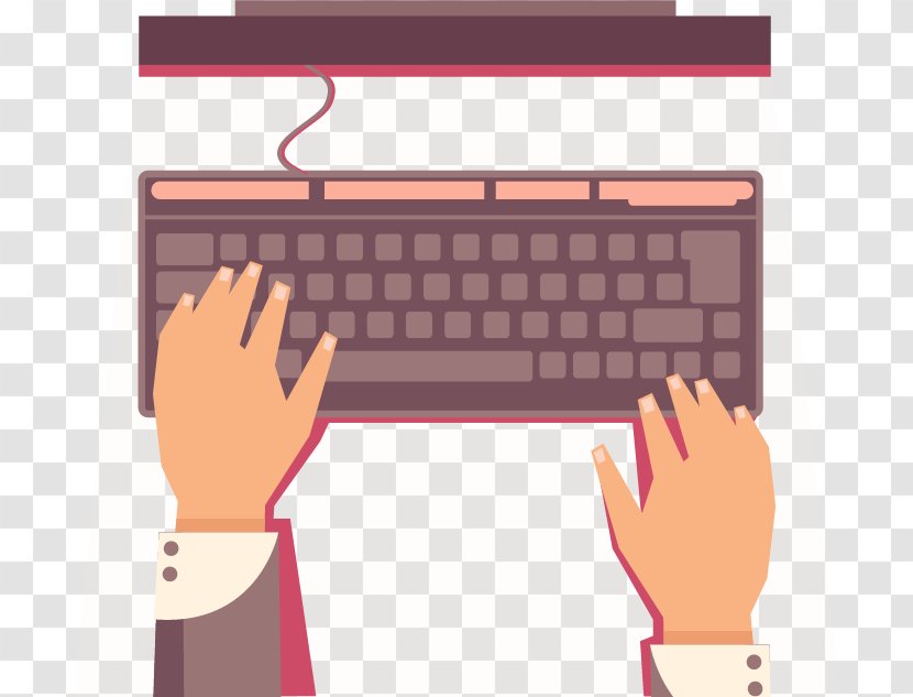 Computer Keyboard Mouse Typing - Text - Vector Button Creative Decorative Patterns Free Transparent PNG