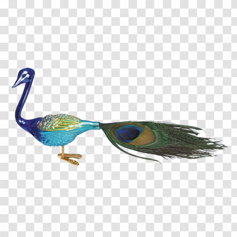 Bird Christmas Ornament Glass Peafowl - Holiday - Peacock Transparent PNG