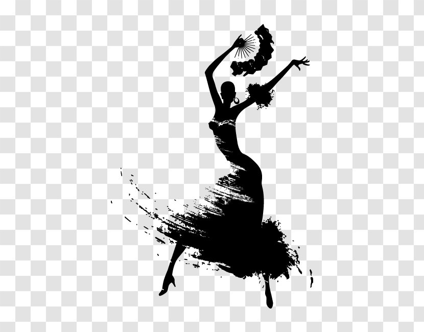 Flamenco Dance - Tree - Silhouette Transparent PNG