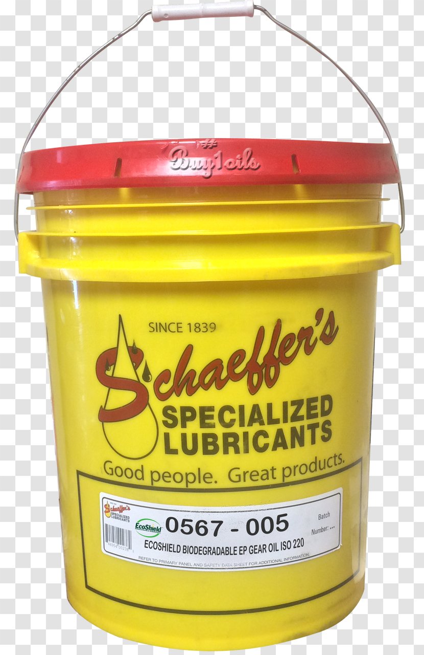 Motor Oil Synthetic Gear Schaeffer Lubricant - Pail - Engine Transparent PNG