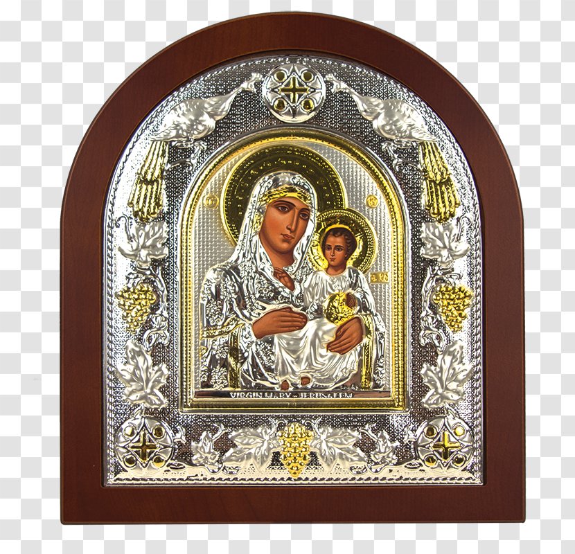 Religion GPS Trading Eastern Orthodox Church Icon - Glass - Virgin Mary Transparent PNG