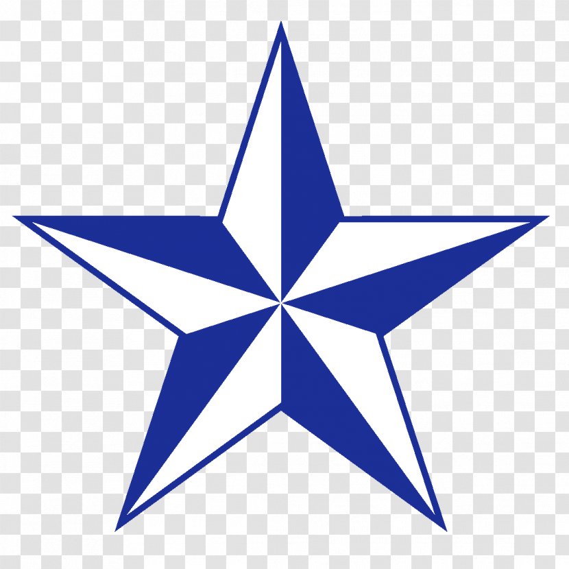 Nautical Star Tattoo Flash Symbol - Sailor Tattoos - Vector Transparent PNG