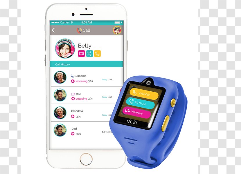 Smartwatch 3G Mobile Phones Child GPS Watch - Phone Transparent PNG