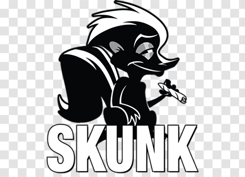 Logo Skunk Dog Brand - Monochrome Transparent PNG
