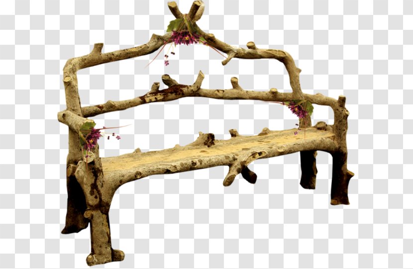 Bench Trunk Wood - Tree - Chair Transparent PNG