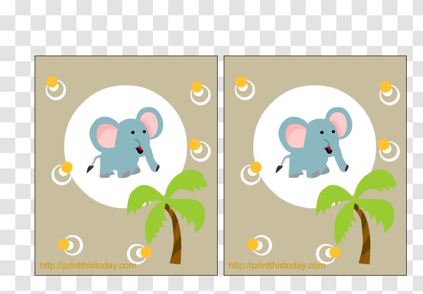 Wedding Invitation Baby Shower Party Safari Clip Art - Elephants And Mammoths - Elephant Transparent PNG